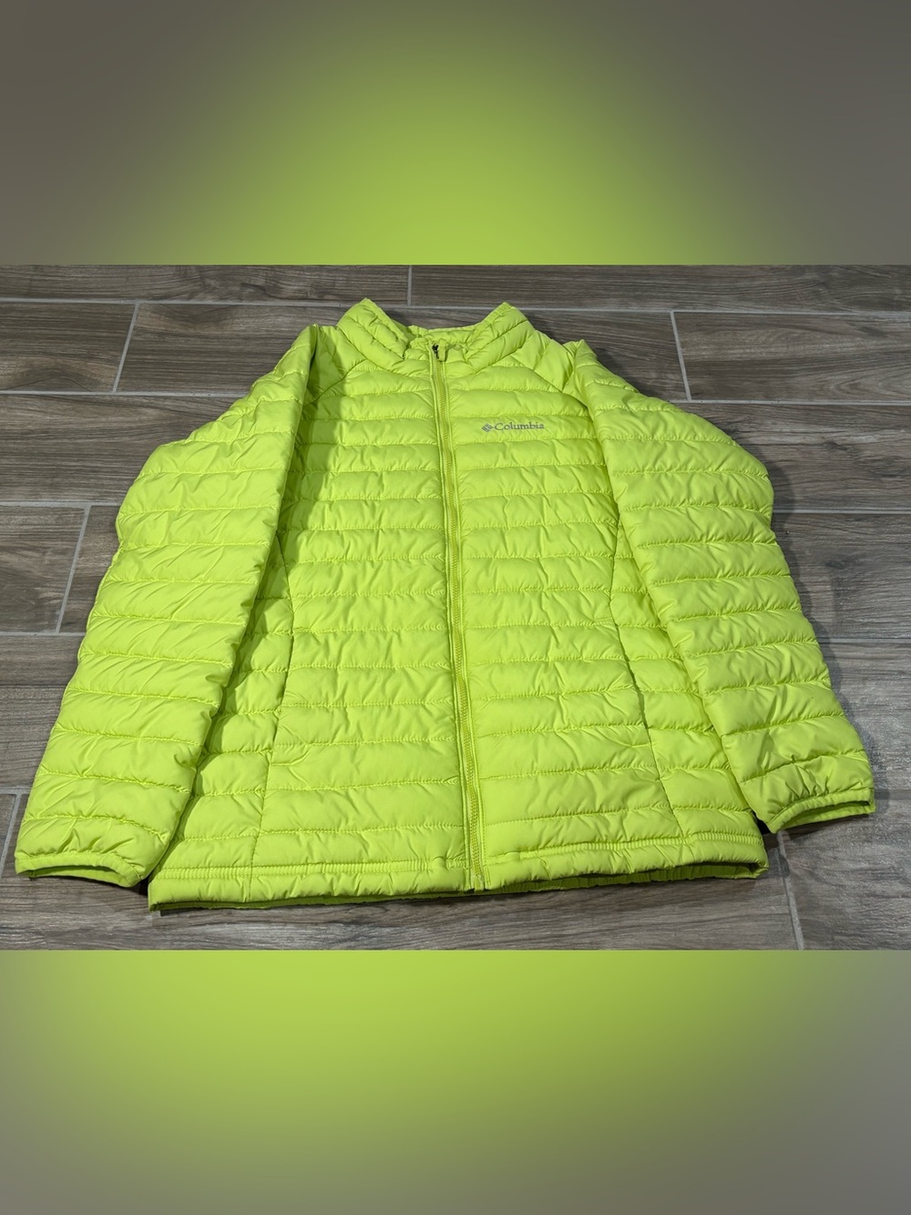 Columbia Omni Heat Lightweight Jacket 14-16 years / Size Large Green Winter puff